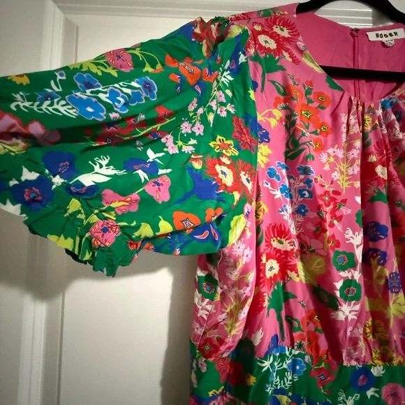 Colorful Floral Tea Dress - Picture 5 of 8